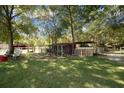 Chicken coop and animal enclosure in a wooded area at 175 Maria Stuart Ln, Varnville, SC 29944