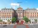 Brick building with fountain and palm trees in front at 609 King St # 704, Charleston, SC 29403