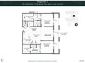 Two-bedroom, two and a half bath floor plan; 1467 sq ft at 609 King St # 704, Charleston, SC 29403