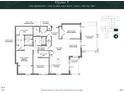 Two-bedroom, two and a half bath floor plan; 1950 sq ft at 609 King St # 608, Charleston, SC 29403