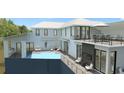 Luxury home featuring a large pool and expansive deck at 35 W 9Th Street Ext, Folly Beach, SC 29439