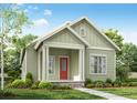 One-story craftsman style home with a red door and landscaped yard at 408 Swaying Pine Ln, Summerville, SC 29486