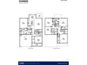 Two-story home floor plan, showing a spacious layout with 5 bedrooms and 3 bathrooms at 285 Blue Haw Dr, Moncks Corner, SC 29461