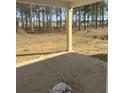 Covered patio overlooking a large backyard surrounded by mature trees at 317 Abercom Place Dr, Moncks Corner, SC 29461