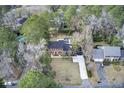 Aerial view showing home, pool, and surrounding area at 123 Dorchester Ave, Summerville, SC 29483