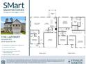 The Lambert floor plan showcasing a 4-bedroom, 3-bathroom home at 2018 Quiet Ibis Rd, Hanahan, SC 29410