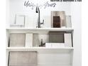 Display of kitchen cabinet samples, countertops, and hardware at 350 Trailmore Ln, Summerville, SC 29486
