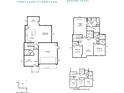 Two-story home floor plan, includes 3 bedrooms and an optional 4th bedroom at 318 Trailmore Ln, Summerville, SC 29486