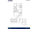 Floor plan for The Trivecta home, showing various options at 211 Bilge Rd, Ridgeville, SC 29472