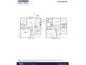 Two-story home floor plan, showcasing a spacious layout and multiple bedrooms at 213 Bilge Rd, Ridgeville, SC 29472