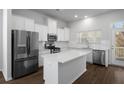 Modern kitchen with stainless steel appliances and an island at 137 Claret Cup Way, Charleston, SC 29414