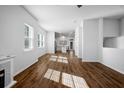 Spacious living room with hardwood floors and fireplace at 137 Claret Cup Way, Charleston, SC 29414
