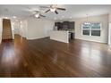 Hardwood floors throughout the open living space at 1813 Towne St, Johns Island, SC 29455