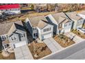 Row of houses viewed from above showcasing design and street view at 9702 Roseberry St, Ladson, SC 29456