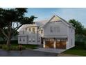 Two-story farmhouse with metal roof, two-car garage, and landscaping at 420 Greenwich St, Mount Pleasant, SC 29464