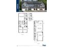 Floor plan showcasing a two-story townhome with two bedrooms and an attached garage at 1077 Crescent Cove Ln, Summerville, SC 29483