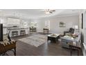 Living Room with hardwood floors, and access to kitchen and dining area at 326 Turner Ln, Round O, SC 29474