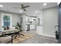 Bright living room with hardwood floors and an open floor plan at 2334 Falcon Rd, North Charleston, SC 29406