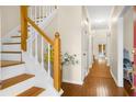 Bright entryway with hardwood floors and staircase at 1014 Ariel Ct, Summerville, SC 29485