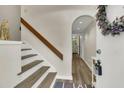 Interior view of entryway with stairs and hallway at 1723 Live Oak Park # 1723, Seabrook Island, SC 29455