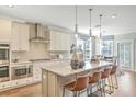 Spacious kitchen with stainless steel appliances and an island at 143 Winding Grove Ln, Moncks Corner, SC 29461