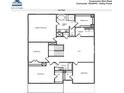 Second floor plan showing primary bedroom, 3 additional bedrooms, 2 baths, and laundry at 349 Blue Oak Dr, Moncks Corner, SC 29461