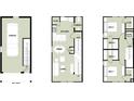 Two-story floor plan featuring two bedrooms, two baths, and a garage at 101 Aplomb Alley # 10, Charleston, SC 29414