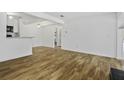 Open concept living area with hardwood floors and kitchen at 267 Alexandra # 6, Mount Pleasant, SC 29464