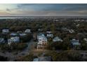Elevated view of house and surrounding neighborhood at 4001 Palm Blvd, Isle of Palms, SC 29451