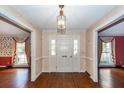 Bright entryway with hardwood floors and a white door at 108 Fairway Dr, Summerville, SC 29483