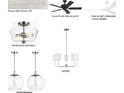 A selection of light fixtures for various rooms at 1894 Grover Rd, Johns Island, SC 29455