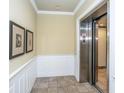 Building elevator with stainless steel doors at 2244 Ashley Crossing Dr # 333, Charleston, SC 29414