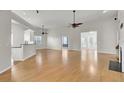 Spacious living area with hardwood floors, high ceilings and fireplace at 1857 Palmetto Isle Dr, Mount Pleasant, SC 29466