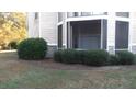 Ground floor patio with a screened enclosure and landscaping at 1300 Park West Blvd # 1001, Mount Pleasant, SC 29466