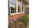 Brick house exterior showcasing a section of the foundation and landscaping at 1972 Green Park Ave, Charleston, SC 29414