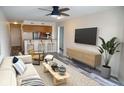 Spacious living room featuring hardwood floors and modern furnishings at 3701 Docksite Rd # 320, Edisto Beach, SC 29438