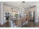Modern kitchen with stainless steel appliances and island at 176 Callibluff Dr, Summerville, SC 29486