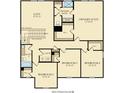 Second floor plan with owner's suite, two additional bedrooms, and a loft at 216 Pine Crest View Dr, Summerville, SC 29486