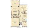 First floor plan showcasing kitchen, Gathering room, and two-car garage at 566 Richfield Way, Summerville, SC 29486