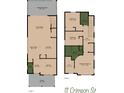Two-story home featuring 3 bedrooms, 2.5 bathrooms, office, and screened porch at 111 Crimson St, Summerville, SC 29486