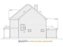 Right side elevation of a two-story house with garage at 1160 Porcher School Road, Awendaw, SC 29429