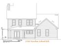 Rear elevation showcasing a two-story home with patio at 1160 Porcher School Road, Awendaw, SC 29429