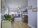 Spacious living room with hardwood floors and fireplace at 304 Bloomington Way, Summerville, SC 29486