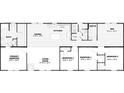 Detailed floor plan showcasing primary bedroom, living room, kitchen, and four bedrooms at 380 Dike Rd, Bonneau, SC 29431