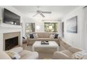 Spacious living area featuring a fireplace and comfortable seating at 4545 Park Lake Dr, Kiawah Island, SC 29455