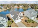 Two story house with a lake view in a quiet neighborhood at 5225 Mulholland Dr, Summerville, SC 29485