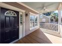 Inviting front porch with ceiling fan and view of neighborhood at 2517 Charter Oaks Dr, Mount Pleasant, SC 29466
