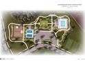 Summerwind Crossing amenity site plan featuring a pool, dog park, pickleball courts, and event lawn at 422 Evening Glow Ln, Summerville, SC 29486