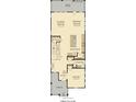 Layout showcasing a spacious Gathering room, dining area, kitchen, study, and porch on the first floor at 144 Maritime Way, Summerville, SC 29485