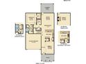Kingston first floor plan featuring two-car garage, great room, dining room and owner's suite at 116 Snow St, Summerville, SC 29486